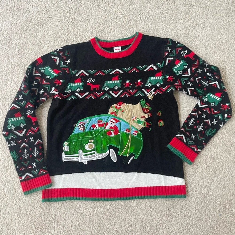 Holiday Time Christmas Ugly Sweater - XL